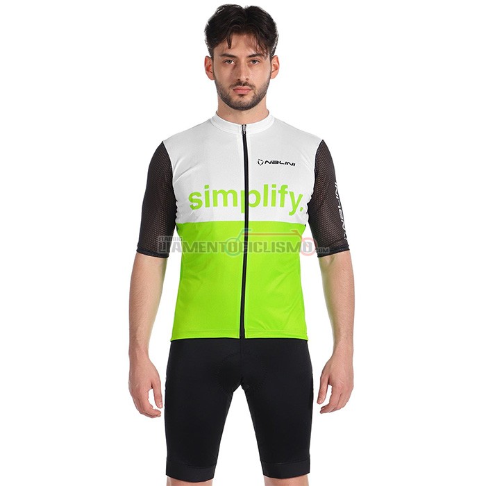 Abbigliamento Ciclismo Nalini Manica Corta 2022 Verde Nero