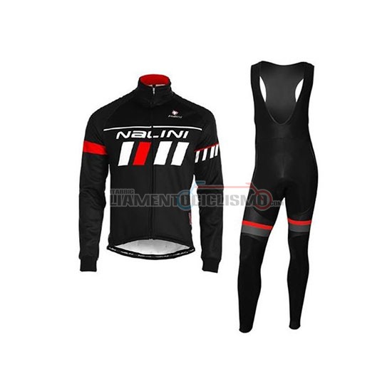 Abbigliamento Ciclismo Nalini Manica Lunga 2020 Nero Bianco Rosso