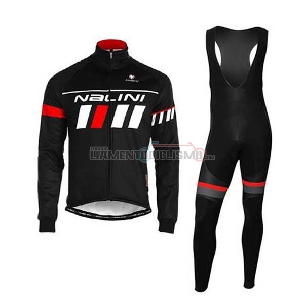 Abbigliamento Ciclismo Nalini Manica Lunga 2020 Nero Rosso Bianco