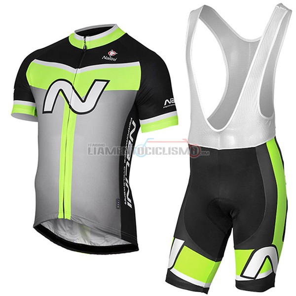 Abbigliamento Ciclismo Nalini Navision 2017 verde e grigio