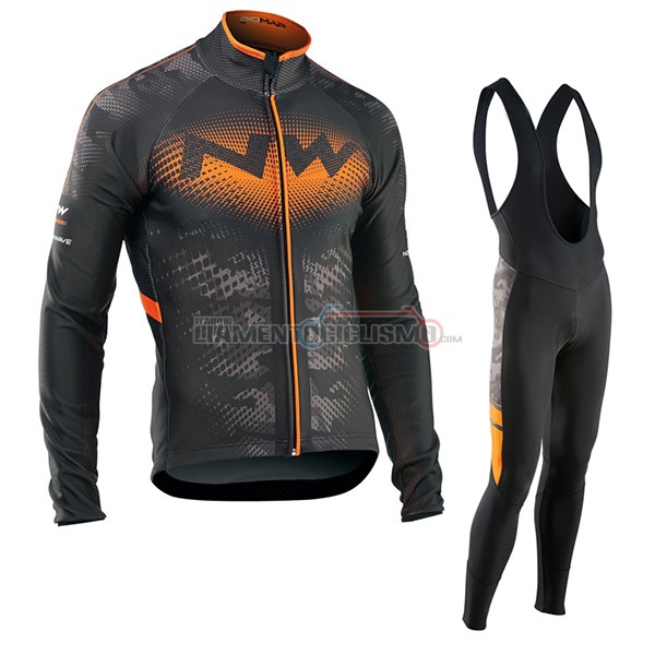Abbigliamento Ciclismo Northwave ML 2017 nero e arancione