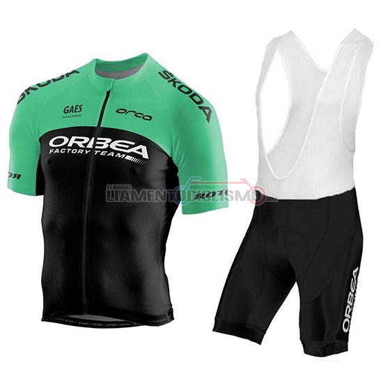 Abbigliamento Ciclismo Orbea Factory Manica Corta 2018 Nero Verde