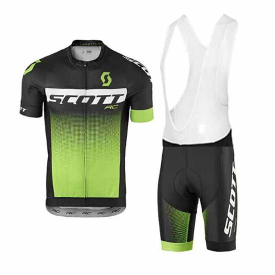 Abbigliamento Ciclismo Scott 2017 verde e nero