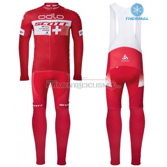 Abbigliamento Ciclismo Scott ML 2016 rosso e bianco