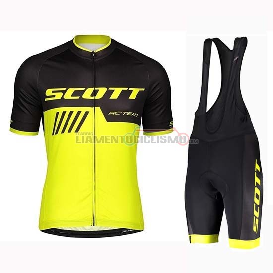 Abbigliamento Ciclismo Scott Manica Corta 2019 Nero Giallo