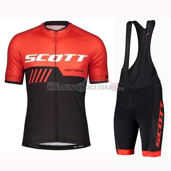 Abbigliamento Ciclismo Scott Manica Corta 2019 Nero Rosso