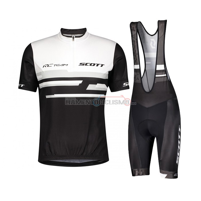 Abbigliamento Ciclismo Scott Manica Corta 2021 Bianco Nero
