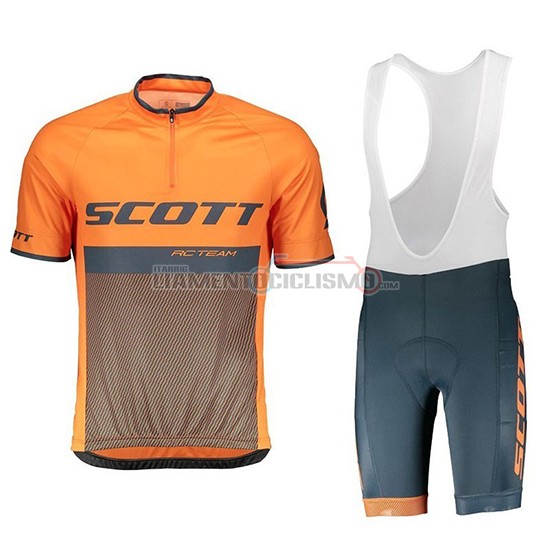 Abbigliamento Ciclismo Scott RC Manica Corta 2018 Nero Arancione
