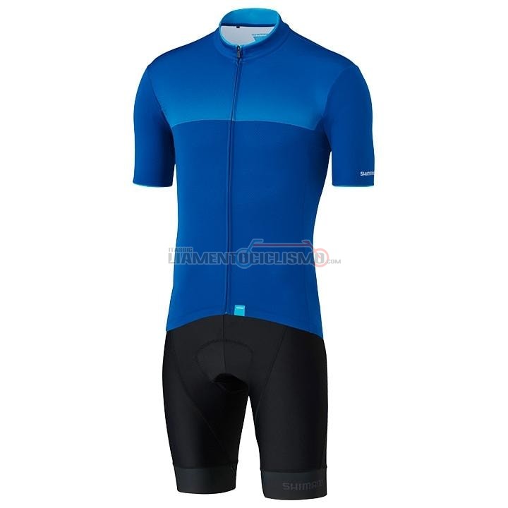 Abbigliamento Ciclismo Shimano Manica Corta 2020 Blu