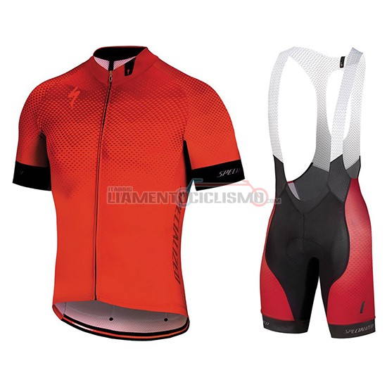 Abbigliamento Ciclismo Specialized Manica Corta 2018 Arancione Nero(1)