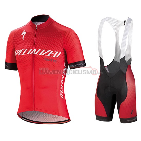 Abbigliamento Ciclismo Specialized Manica Corta 2018 Rosso Bianco Nero