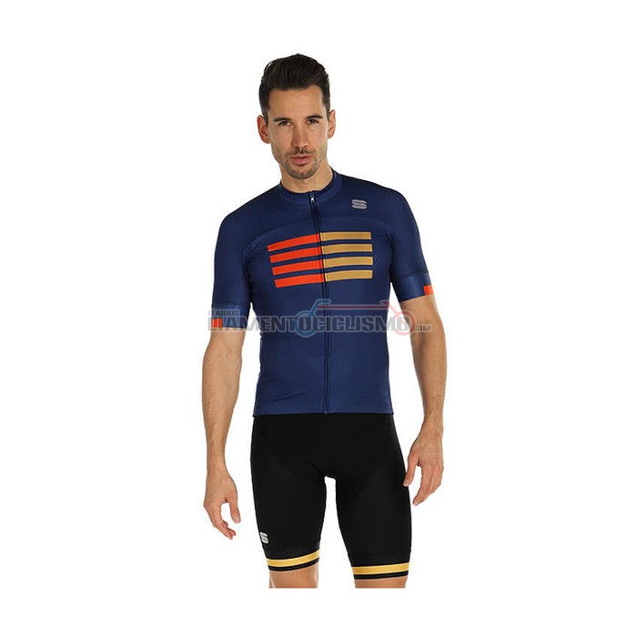 Abbigliamento Ciclismo Sportful Manica Corta 2021 Blu