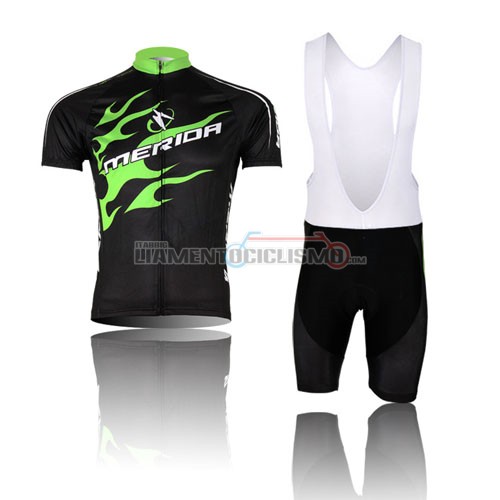 Abbigliamento Ciclismo Merida 2012 nero e verde