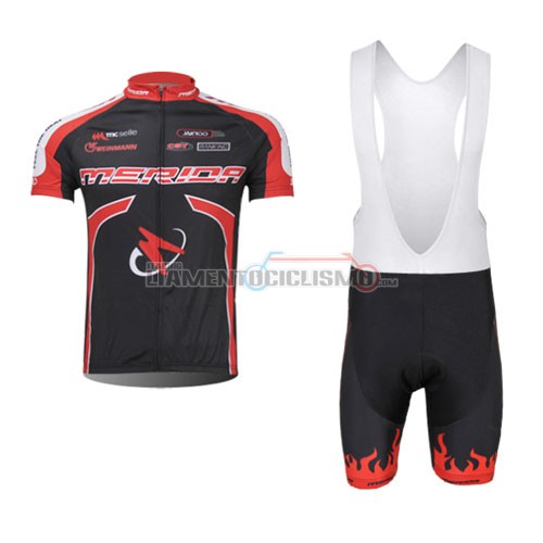 Abbigliamento Ciclismo Merida 2014 nero rosso
