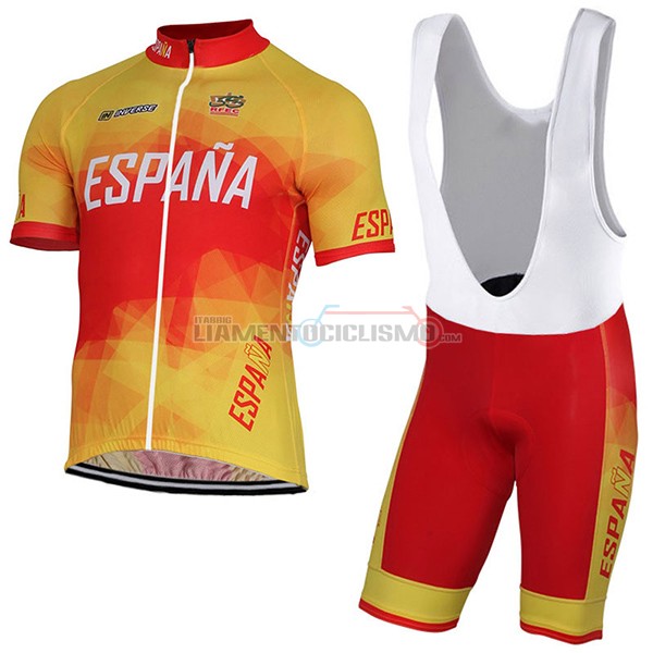 Abbigliamento Ciclismo Spagna 2017 2017 giallo e rosso