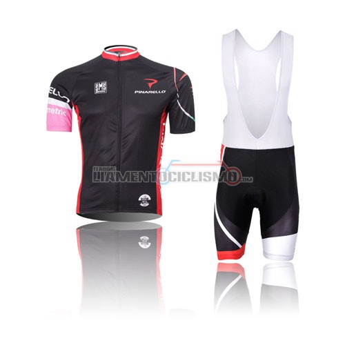 Abbigliamento Ciclismo Pinarello 2013 nero e rosso