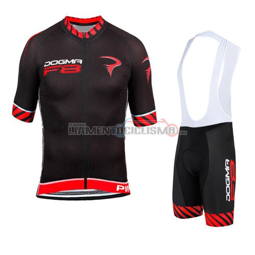 Abbigliamento Ciclismo Pinarello 2015 nero e rosso