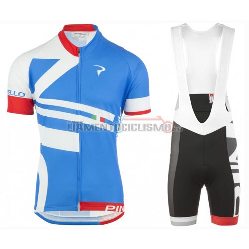 Abbigliamento Ciclismo Pinarello 2016 blu e bianco