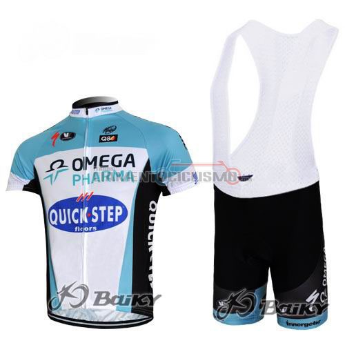 Abbigliamento Ciclismo Quick Step 2012 celeste e bianco