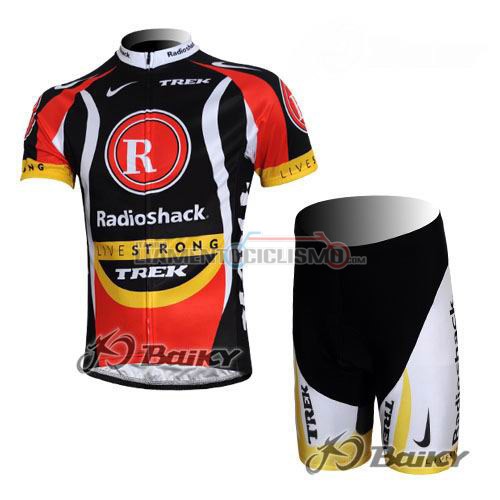 Abbigliamento Ciclismo Radioshack 2011 nero e rosso