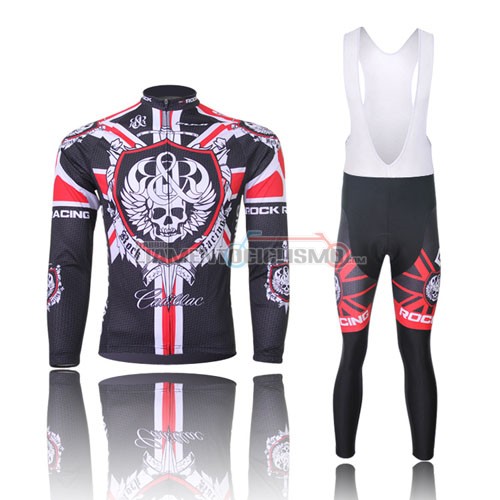 Abbigliamento Ciclismo Rock Racing ML 2013 nero e rosso