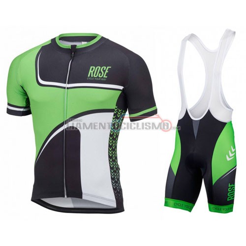Abbigliamento Ciclismo Rose 2016 verde e nero