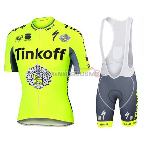 Abbigliamento Ciclismo Saxo Bank 2016 giallo