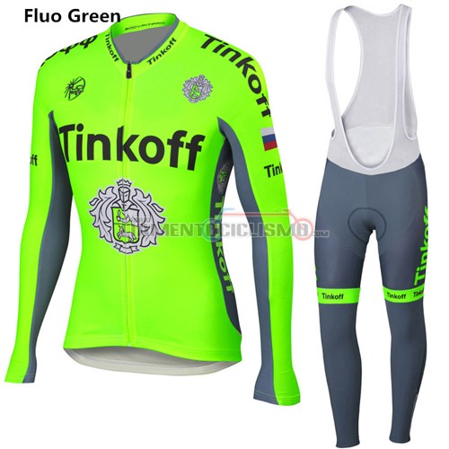 Abbigliamento Ciclismo Saxo Bank ML 2016 verde e grigio