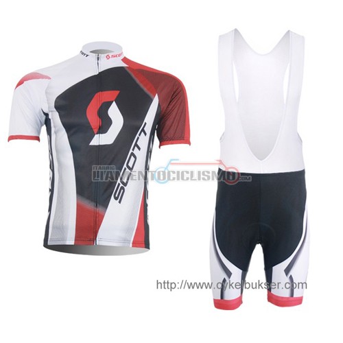 Abbigliamento Ciclismo Scott 2013 bianco e rosso