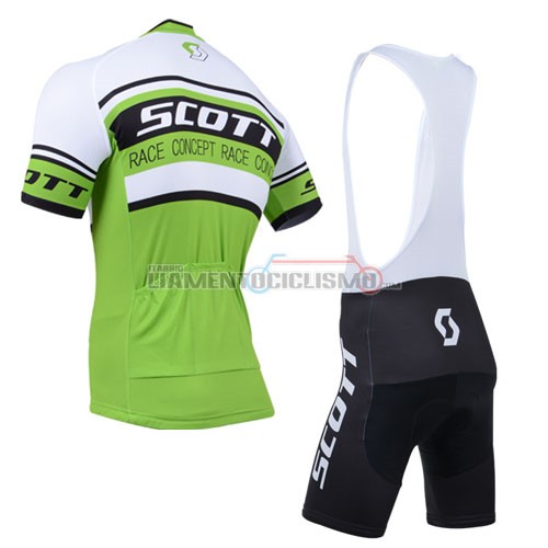 Abbigliamento Ciclismo Scott 2014 bianco e verde