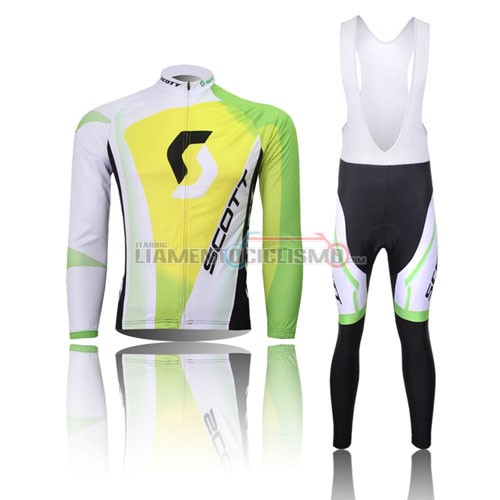 Abbigliamento Ciclismo Scott ML 2013 bianco e giallo