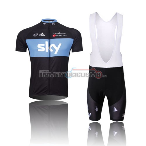 Abbigliamento Ciclismo Sky 2012 blu e nero