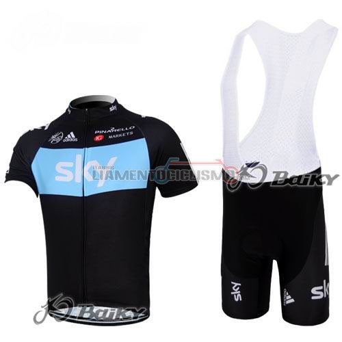 Abbigliamento Ciclismo Sky 2012 nero e blu