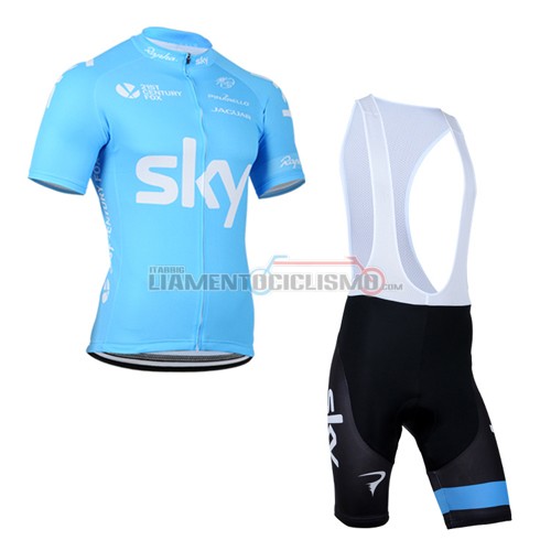 Abbigliamento Ciclismo Sky 2015 azzurro