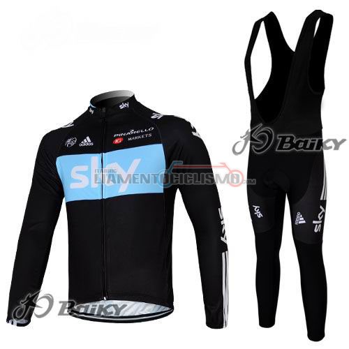 Abbigliamento Ciclismo Sky ML 2012 nero e blu