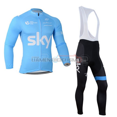 Abbigliamento Ciclismo Sky ML 2014 celeste