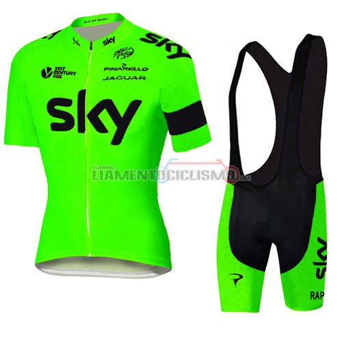 Abbigliamento Ciclismo Sky 2016 verde