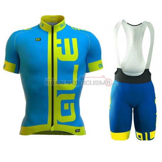 Abbigliamento Ciclismo ALE 2016 blu e giallo