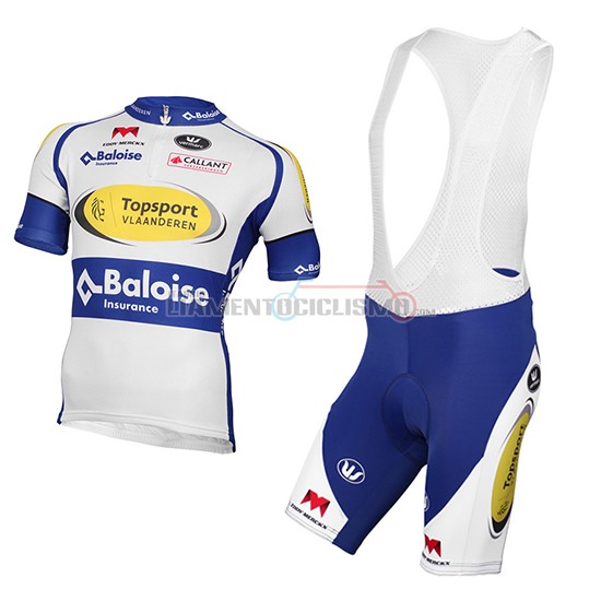 Abbigliamento Ciclismo Sport Vlaanderen Baloise 2017 bianco e giallo