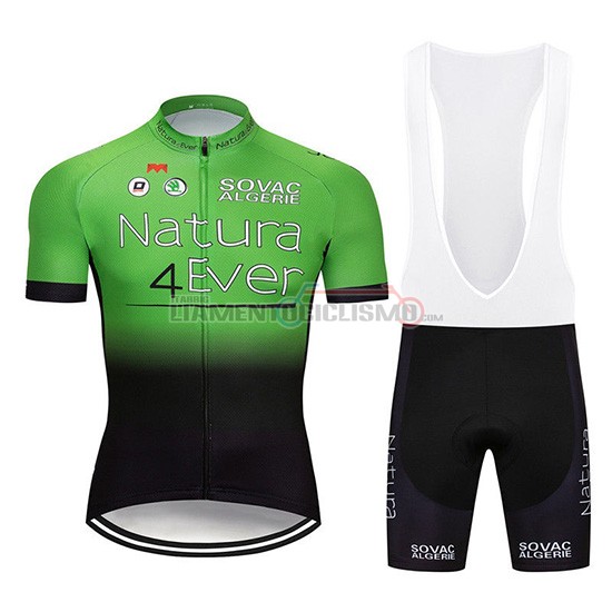Abbigliamento Ciclismo Natura 4 Ever Manica Corta 2019 Verde Nero