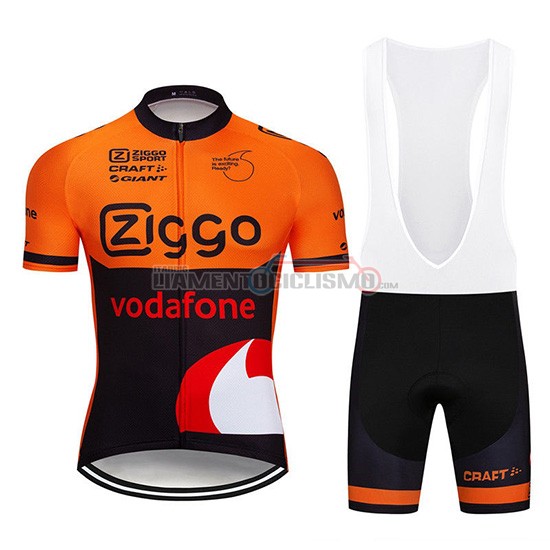 Abbigliamento Ciclismo Ziggo Manica Corta 2019 Arancione Nero