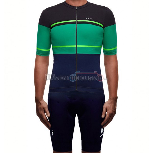 2017 Abbigliamento Ciclismo Maap Segment Pro Manica Corta Nero e Verde