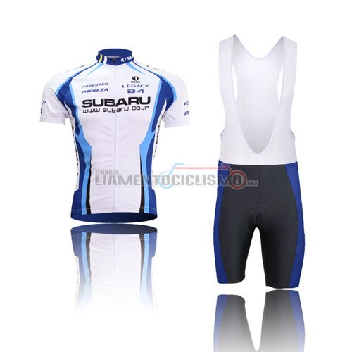 Abbigliamento Ciclismo Subaru 2012 bianco e blu