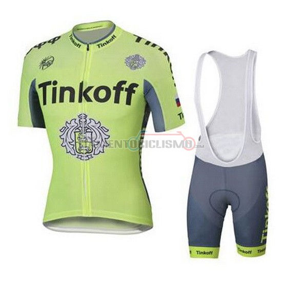 Abbigliamento Ciclismo Tinkoff 2016 nero e verde