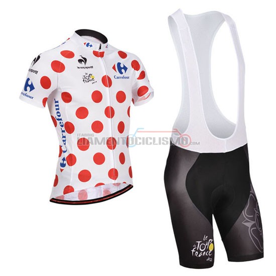 Abbigliamento Ciclismo Tour de France 2014 bianco e rosso