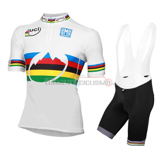 Abbigliamento ciclismo UCI 2016 bianco e blu