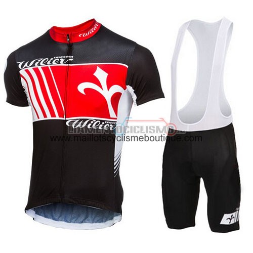 Abbigliamento Ciclismo Wieiev 2015 nero e rosso
