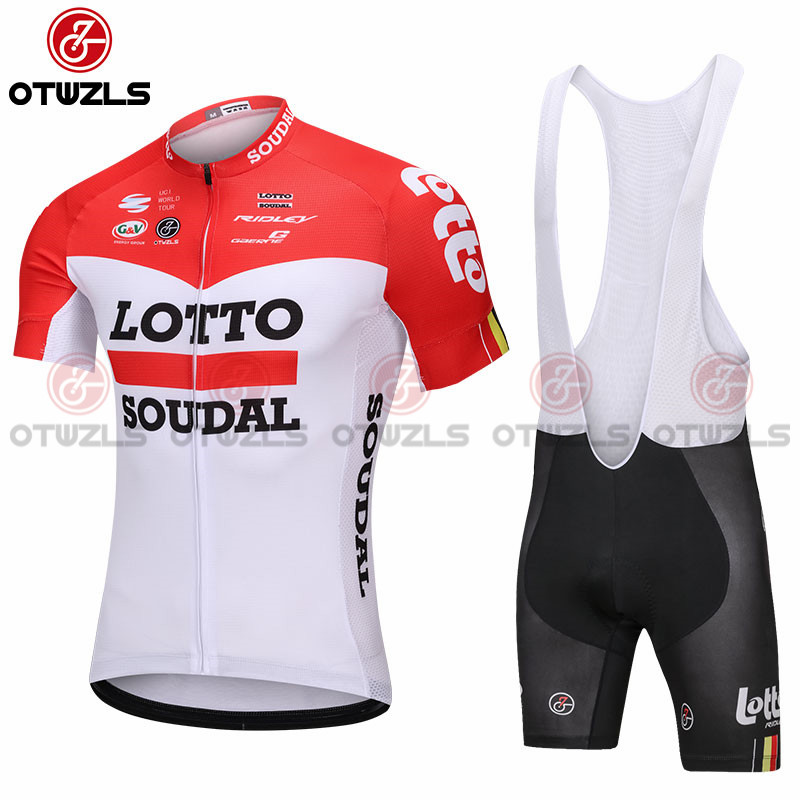 2018 Abbigliamento Lotto Soudal Manica Corta rosa e bianco