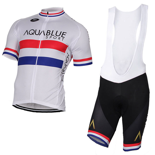 Abbigliamento Ciclismo Aqua 2017 blue Sport Campione British 2017 bianco