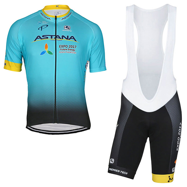 Abbigliamento Ciclismo Astana 2017 azzurro